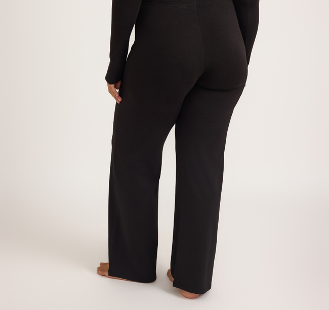 Organic Basics Everyday Straight Leg Pants (Black)