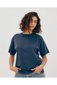 Organic Basics True Boxy Tee (Midnight Blue)