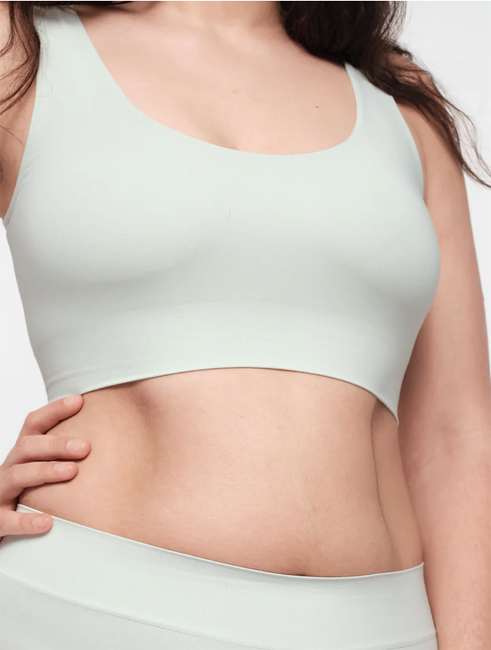 Organic Basics Smooth Bralette (Light Jade)