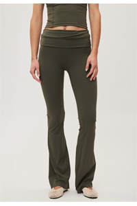 Rethinkit Butter Soft Flare Tights (Charcoal Olive)