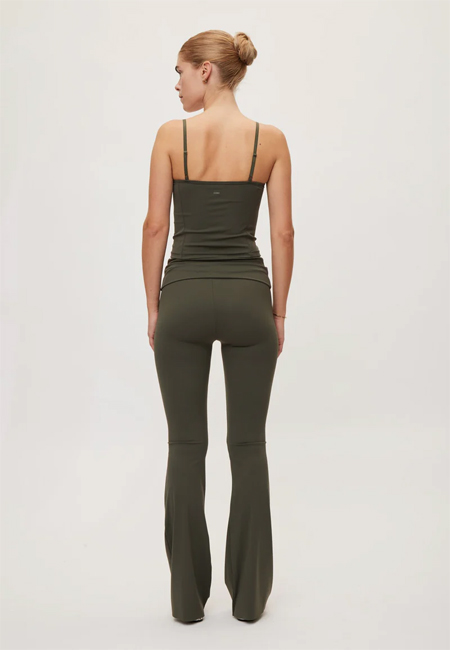 Rethinkit Butter Soft Flare Tights (Charcoal Olive)