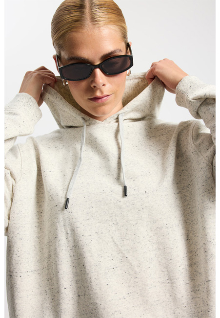 Rethinkit Hoodie Raw (Light Melange Grey)