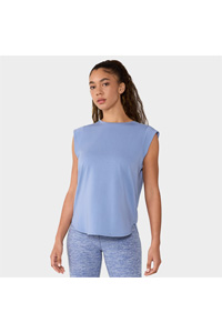 Tavi Cap Sleeve Crewneck Tee (Serene Blue)