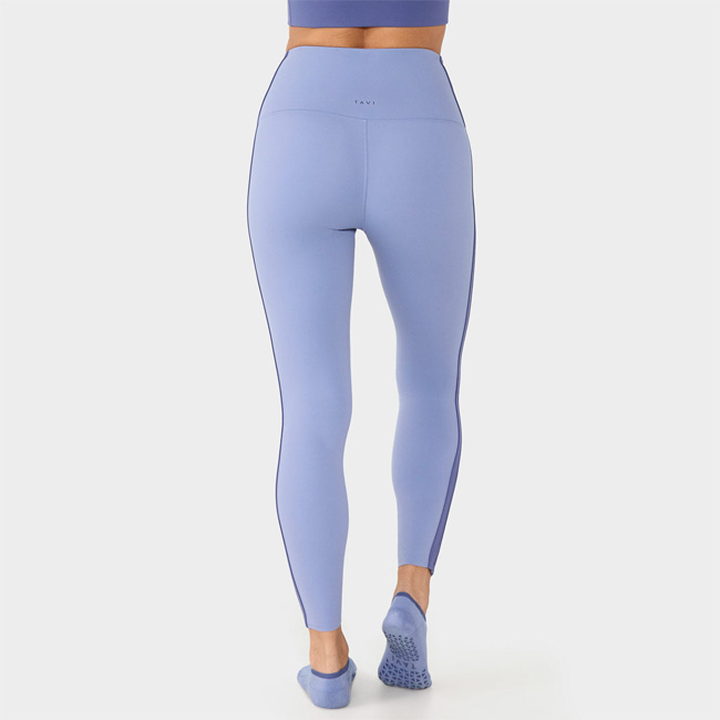Tavi High Waisted 7/8 Stripe Tight (Serene Blue/Honor Blue)