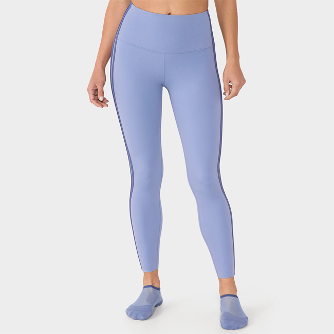 Tavi High Waisted 7/8 Stripe Tight (Serene Blue/Honor Blue)