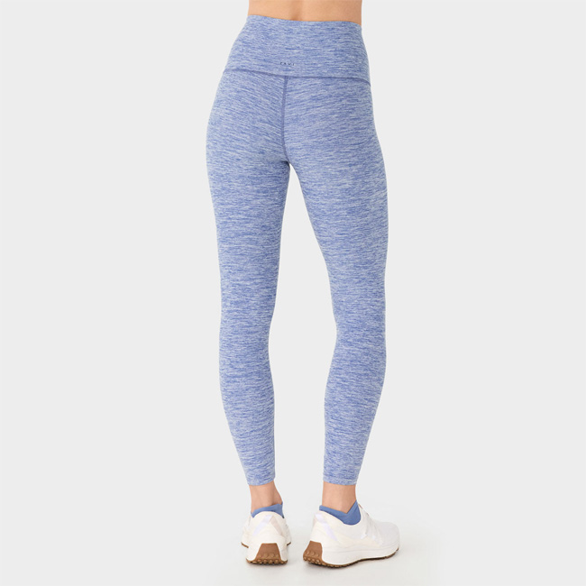 TaviCloud High Waisted 7/8 Tight (Serene Blue Space Dye)