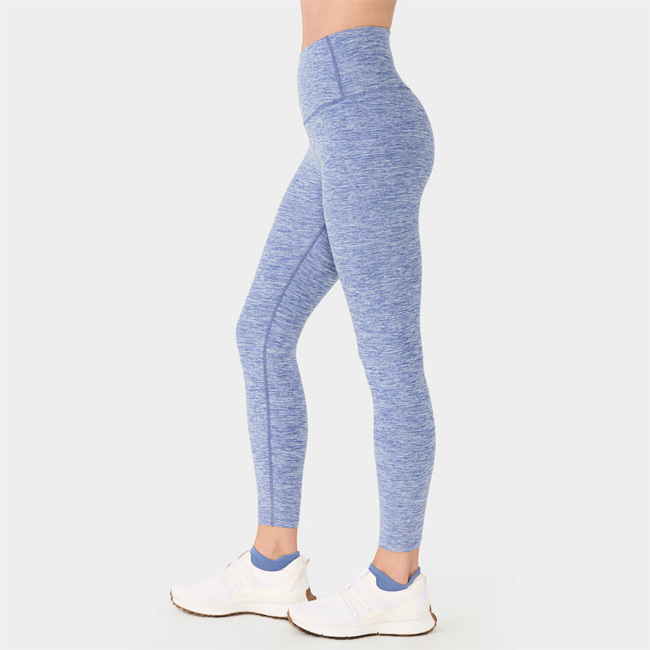 TaviCloud High Waisted 7/8 Tight (Serene Blue Space Dye)