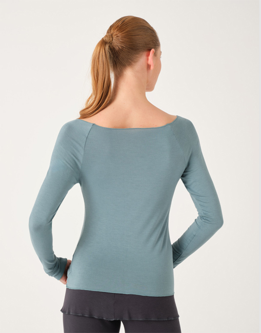 TempsDanse Baltik Bamboo Long Sleeves T-shirt (Green Clay)