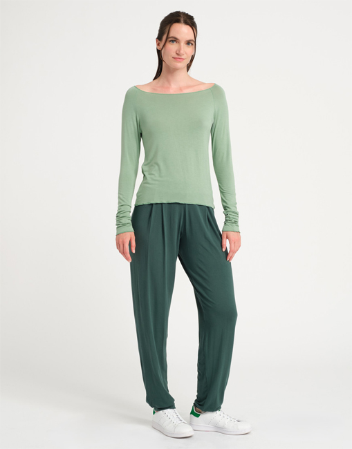 TempsDanse Baltik Bamboo Long Sleeves T-Shirt (Matcha)