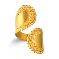 Satya Encompass Paisley Wrap Ring - Gold
